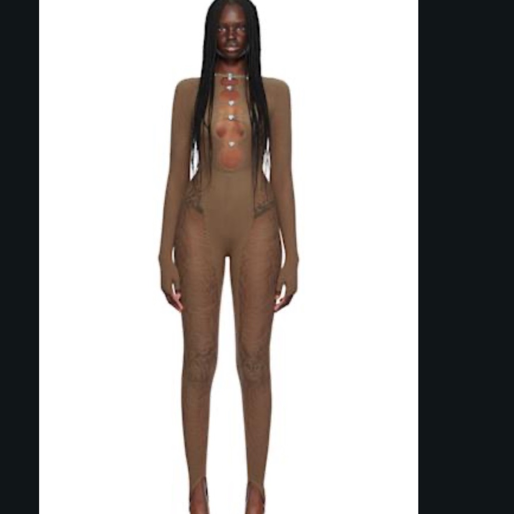 POSTER GIRL Chic Brown Jumpsuit